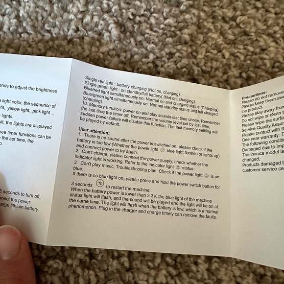 34 sounds, fully portable, 5 different colors. Works great. - Picture 11 of 12